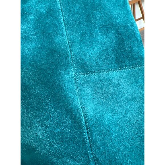 Never Worn Isabel Marant size 36 teal suede boots booties - Picture 5 of 7
